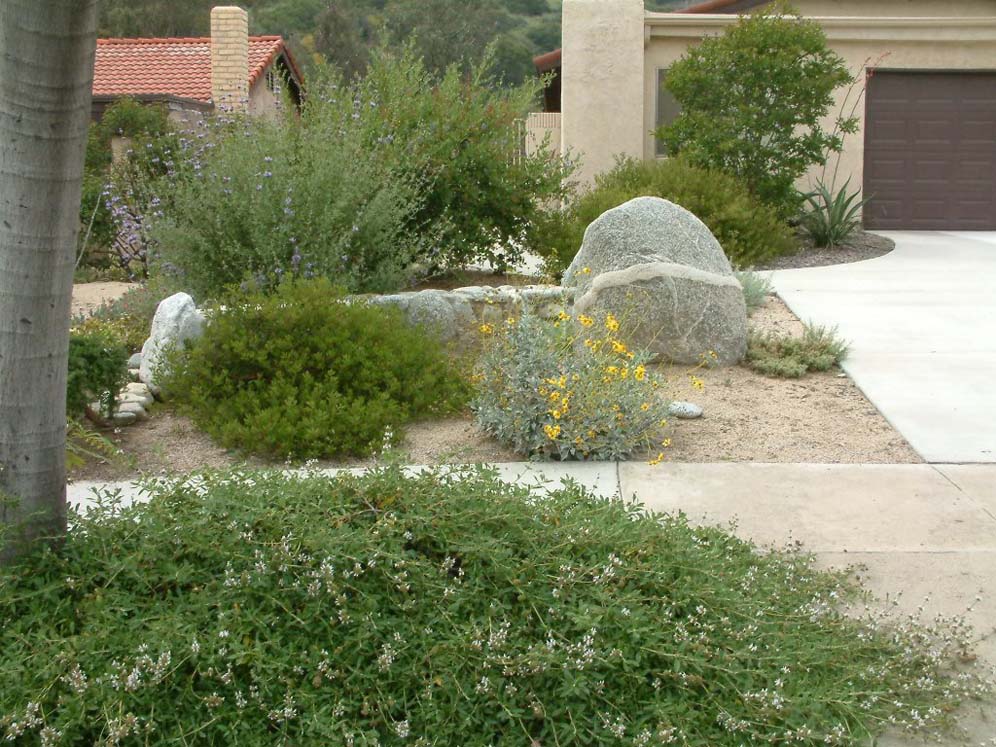 Boulder Setting Driveway View