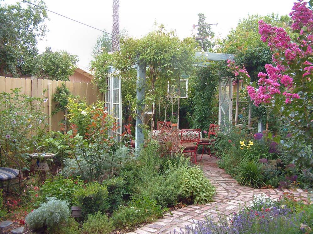 Brick Walk to Garden Room